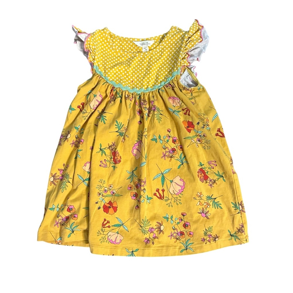 Matilda Jane Yellow Floral Kids Dress